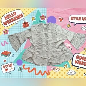 Ardene White Lace Detail Top